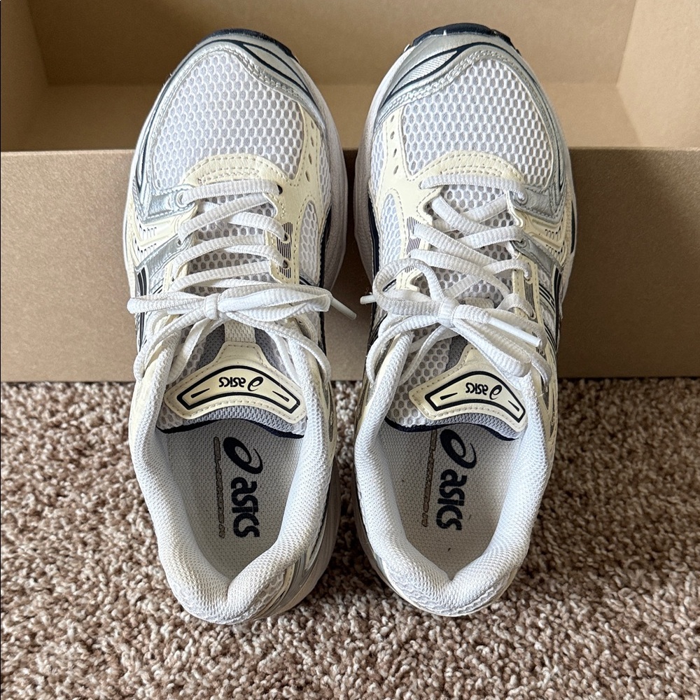 Asics White and Gray Women's Sneakers